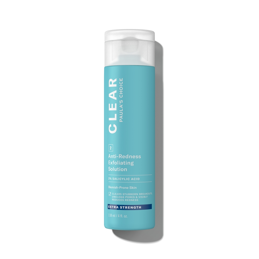 clear extra strength anti-redness exfoliating solution